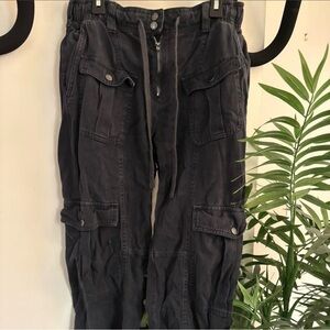Zara Dark Gray Cargo Pants for Women